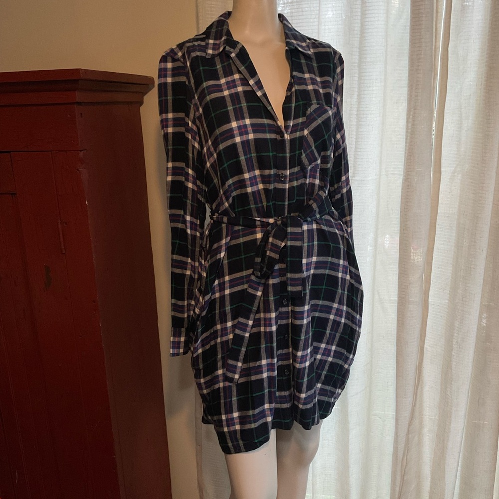 Gap + Pendleton Plaid Shirt Dress M